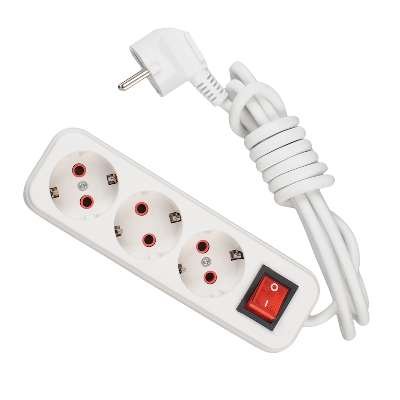 Фотография товара 'Lezard LILA Удлинитель с заземлением 3 входа 2 метра с выключателем, 720-0302-302'