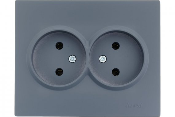 Фотография товара 'Lezard 742-3400-128 VESNA Розетка двойная б/з керамика'