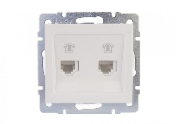 Фотография товара 'Lezard RAIN Розетка телефонная 2-ая евро, 703-0288-138'