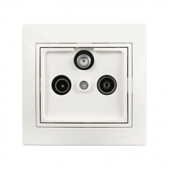Фотография товара 'Lezard MIRA Розетка спутниковая проходная (SAT - TV - Radio) 701-0202-134'