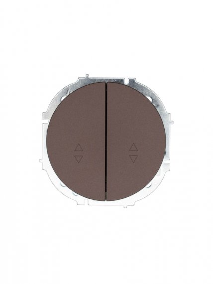 Фотография товара 'Lezard 743-7388-106 OSEN Выключатель проходной двойной шоколад'