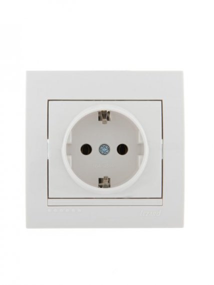 Фотография товара 'Lezard DERIY Розетка с заземлением , 702-0202-122B'
