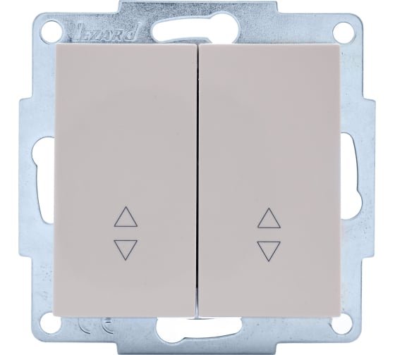 Фотография товара 'Lezard VESNA Выключатель проходной двойной, 742-0388-106'