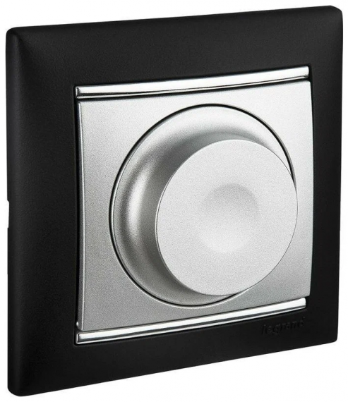 Фотография товара 'Lezard 702-2930-157 DERIY Диммер 1000 Вт темно-серый и жемчужно-белый металлик'