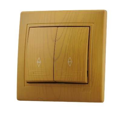 Фотография товара 'Lezard MIRA Выключатель проходной двойной, 701-0701-106'