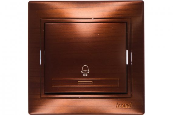 Фотография товара 'Lezard 701-0505-103 MIRA Кнопка звонка махагон'