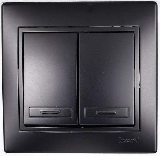 Фотография товара 'Lezard MIRA Выключатель двойной, 701-4242-101'