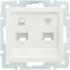 Фотография товара 'Lezard 742-4388-138 VESNA Розетка телефонная двойная евро'