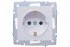 Фотография товара 'Lezard 742-0288-124 VESNA Розетка с защитой от детей керамика'