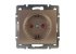 Фотография товара 'Lezard RAIN Розетка с защитой от детей керамика, 703-3188-124'