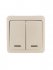 Фотография товара 'Lezard VIOLA Выключатель двойной с подсветкой , 751-0300-112'