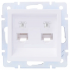 Фотография товара 'Lezard 742-0288-138 VESNA Розетка телефонная двойная евро'