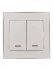 Фотография товара 'Lezard RAIN Выключатель двойной с подсветкой, 703-0225-112'