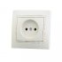 Фотография товара 'Lezard MIRA Розетка без заземления керамика, 701-0303-121'