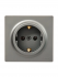 Фотография товара 'Lezard 752-3500-122B LETO Розетка с/з ПБТ'