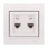 Фотография товара 'Lezard DERIY Розетка компьютерная двойная , 702-0202-141'