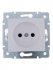 Фотография товара 'Lezard KARINA Розетка без заземления керамика, 707-0288-121'