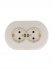 Фотография товара 'Lezard 744-9000-127BPCH OSEN Розетка двойная с защитой от детей ПБТ слоновая кость круглая'