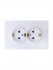 Фотография товара 'Lezard 743-0200-127BPCH OSEN Розетка двойная с защитой от детей ПБТ'