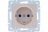 Фотография товара 'Lezard 742-0388-124 VESNA Розетка с защитой от детей керамика'