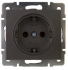 Фотография товара 'Lezard 703-4288-121 RAIN Розетка б/з керам. цв. черный бархат'