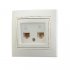 Фотография товара 'Lezard MIRA Розетка компьютер+телефон, 701-0303-143'