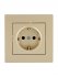 Фотография товара 'Lezard 742-3688-124B VESNA Розетка с защитой от детей ПБТ'