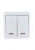 Фотография товара 'Lezard VIOLA Выключатель двойной с подсветкой, 751-0200-112'