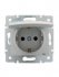 Фотография товара 'Lezard KARINA Розетка с заземлением с крышкой керамика, 707-4388-123'