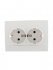 Фотография товара 'Lezard DERIY Розетка двойная с заземлением, 702-0202-127B'
