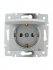 Фотография товара 'Lezard KARINA Розетка с заземлением с крышкой ПБТ, 707-4388-123B'