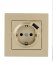 Фотография товара 'Lezard 742-3688-181 VESNA Розетка с/з + USB разъём'