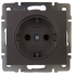 Фотография товара 'Lezard 703-4288-122 RAIN Розетка с/з керам. цв. черный бархат'