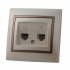 Фотография товара 'Lezard 701-3031-143 MIRA Розетка компьютер+телефон'