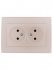 Фотография товара 'Lezard RAIN Розетка двойная без заземления керамика, 703-3030-128'