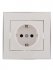 Фотография товара 'Lezard RAIN Розетка с заземлением керамика, 703-0225-122'