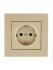 Фотография товара 'Lezard 742-3688-122B VESNA Розетка с/з ПБТ'