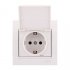 Фотография товара 'Lezard DERIY Розетка с заземлением и крышкой, 702-0202-123'