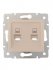 Фотография товара 'Lezard KARINA Розетка компьютерная двойная, 707-0388-141'