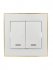 Фотография товара 'Lezard RAIN Выключатель двойной с подсветкой, 703-0226-112'