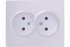 Фотография товара 'Lezard VESNA Розетка двойная без заземления ПБТ, 742-3000-128B'