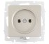 Фотография товара 'Lezard VESNA Розетка без заземления ПБТ, 742-3788-121B'