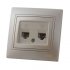 Фотография товара 'Lezard MIRA Розетка телефонная двойная евро, 701-3030-138'