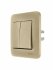 Фотография товара 'Lezard 7081-3636-106 ASTI Выключатель проходной двойной'