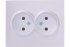 Фотография товара 'Lezard 742-3000-128 VESNA Розетка двойная б/з керамика'