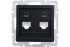 Фотография товара 'Lezard 742-4288-141 VESNA Розетка компьютерная двойная'