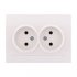 Фотография товара 'Lezard DERIY Розетка двойная без заземления, 702-0202-128'