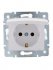 Фотография товара 'Lezard KARINA Розетка с заземлением с крышкой керамика, 707-0288-123'