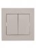 Фотография товара 'Lezard RAIN Выключатель двойной, 703-0202-101'