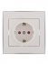Фотография товара 'Lezard RAIN Розетка с защитой от детей керамика, 703-0225-124'